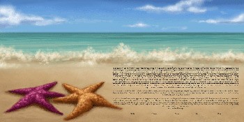 The Starfish Shore Ketubah
