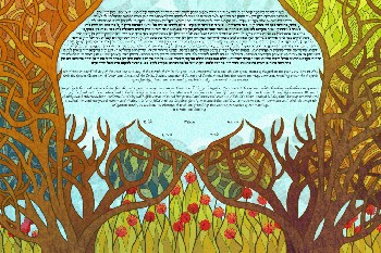 The Stained Glass Or­chards Ketubah